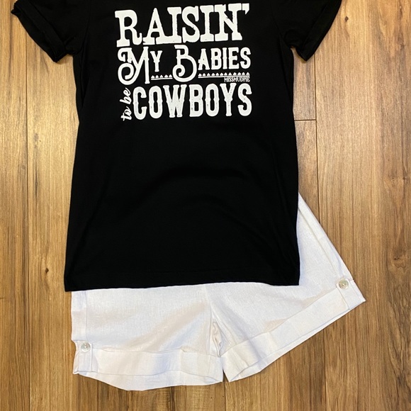 NWT Linen Cuffed White Shorts - Picture 4 of 5